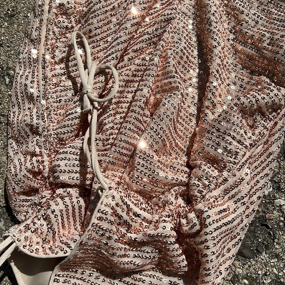 Champagne sequin dress NWT - Picture 5 of 5